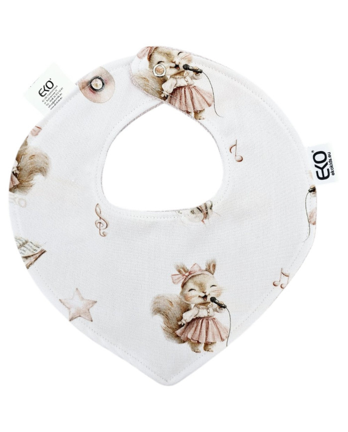 Pull-up bib BAMBOO SINGER/ROSE PINK