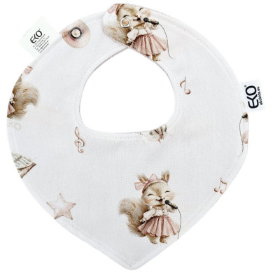 Śliniak na napy BAMBUS PIOSENKARKA/PUDROWY RÓŻ