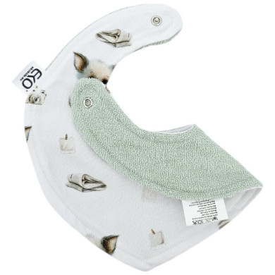 Śliniak na napy BAMBUS FOTOGRAF/MIĘTA