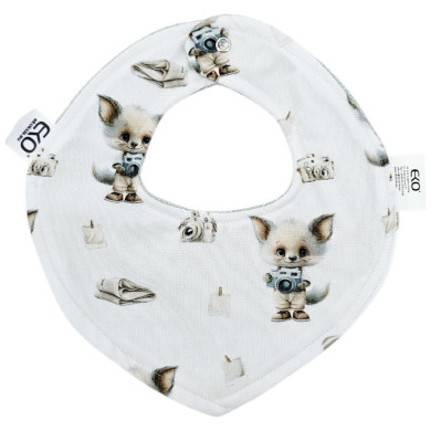 Śliniak na napy BAMBUS FOTOGRAF/BŁĘKIT