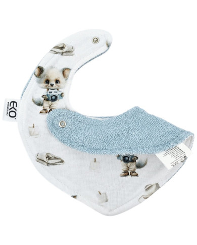 Pull-up bib BAMBOO PHOTOGRAPHER/BLUE