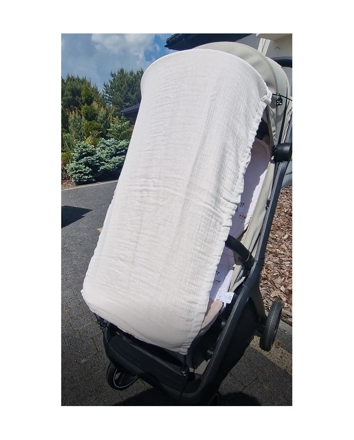 Muslin babakocsi napernyő BEIGE