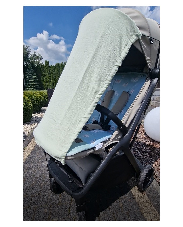 Pare-soleil pour poussette Muslin  MINT