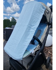 Muslin babakocsi napernyő BLUE