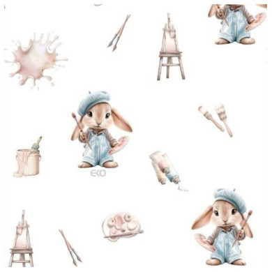 Prześcieradło z wiskozy bambusowej z gumką 40 × 80 cm MALARZ