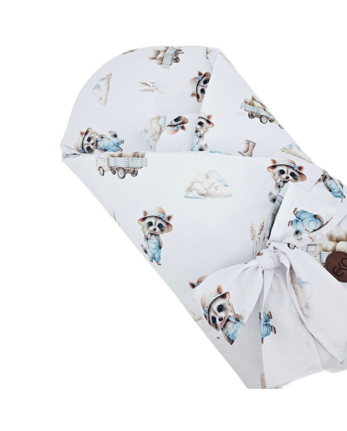 Bavlnený zavinovačka s potlačou kokosového orecha FARMER