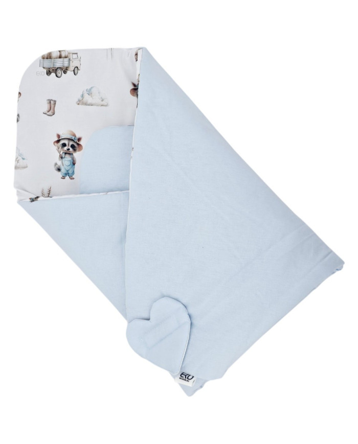 Bilateralni printani pamučni Baby Wrap FARMER