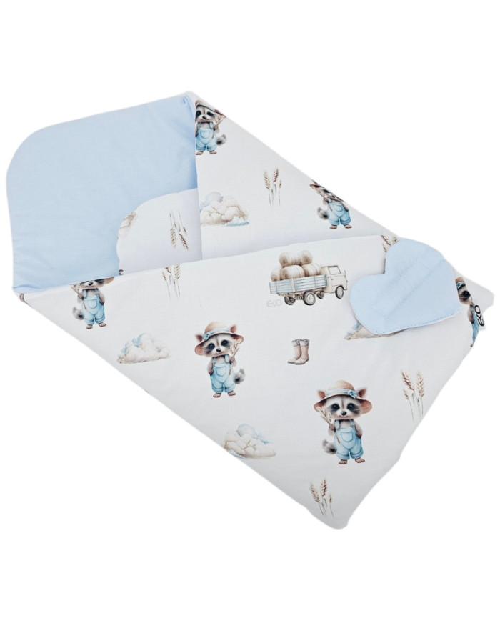 Cône en coton imprimé double face FARMER