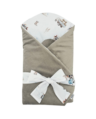 Bavlněný zavinovačka se vzorem VELVET FARMER