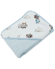 Bath robe FARMER/LIGHT BLUE