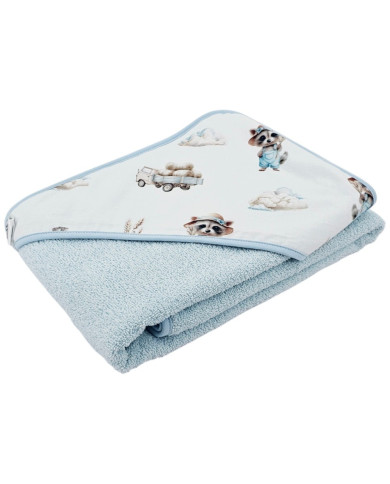 Bademantel FARMER/LIGHT BLUE