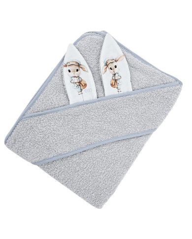 Bademantel aus Baumwolle POSTMAN/GREY