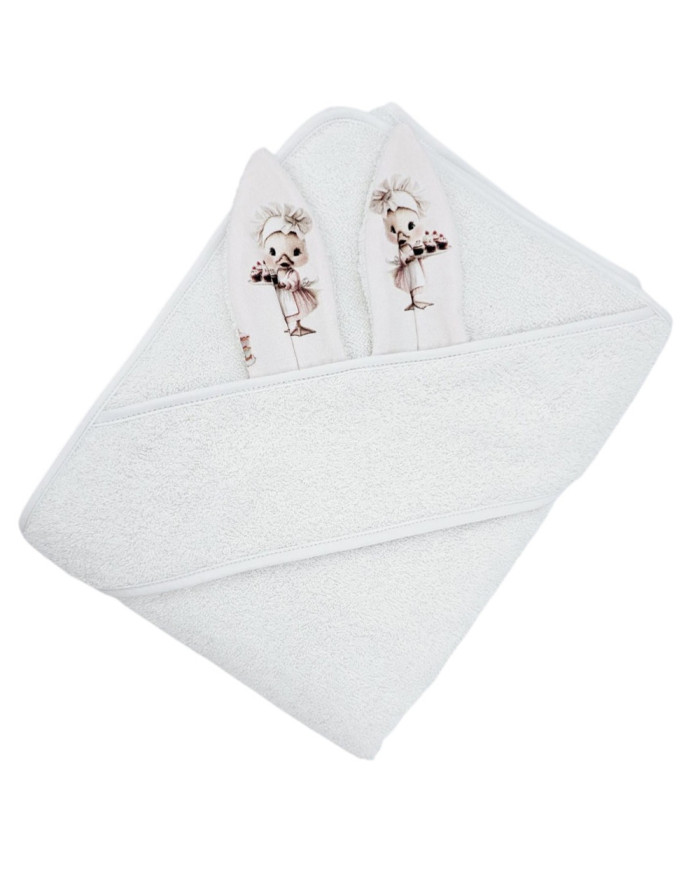 Bademantel aus Baumwolle COOK/WHITE