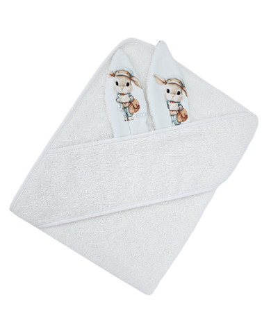 Kokvilnas vannas halāts POSTMAN/WHITE