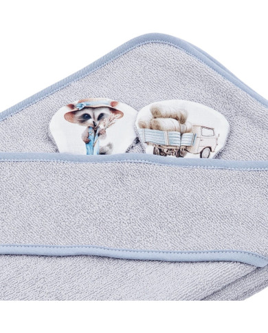 Bambusa vannas dvielis FARMER/GREY