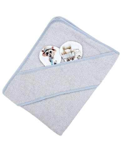 Serviette de bain en bambou FARMER/GREY