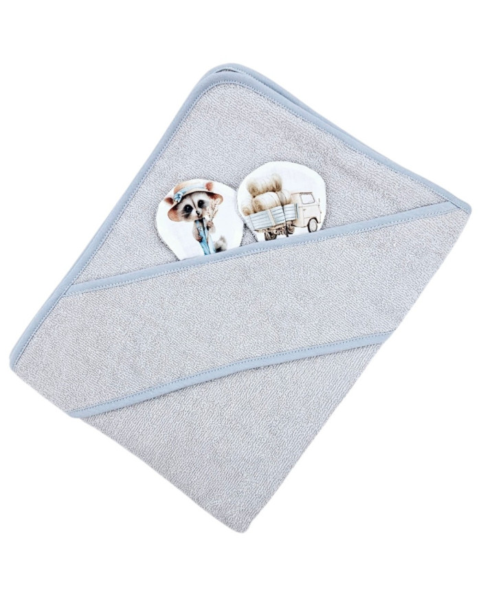 Bamboo bath cover FARMER/GREY