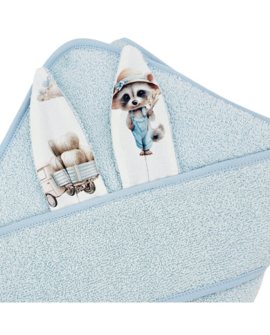 Peignoir en coton FARMER/LIGHT BLUE