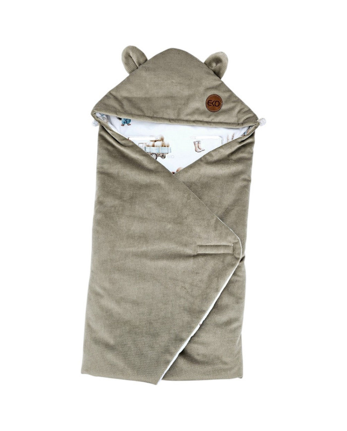 Schlafsack für den Kindersitz VELVET 3- und 5-Punkt-Gurte FARMER