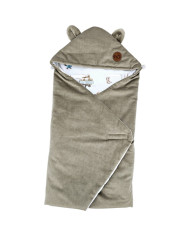 Schlafsack für den Kindersitz VELVET 3- und 5-Punkt-Gurte FARMER