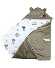 Schlafsack für den Kindersitz VELVET 3- und 5-Punkt-Gurte FARMER