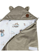 Schlafsack für den Kindersitz VELVET 3- und 5-Punkt-Gurte FARMER