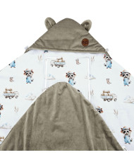 Schlafsack für den Kindersitz VELVET 3- und 5-Punkt-Gurte FARMER