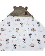 Schlafsack für den Kindersitz VELVET 3- und 5-Punkt-Gurte FARMER