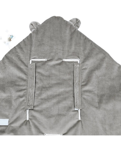 Autokrēsliņa guļammaiss VELVET 3 un 5 punktu jostas FARMER