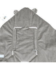 Schlafsack für den Kindersitz VELVET 3- und 5-Punkt-Gurte FARMER