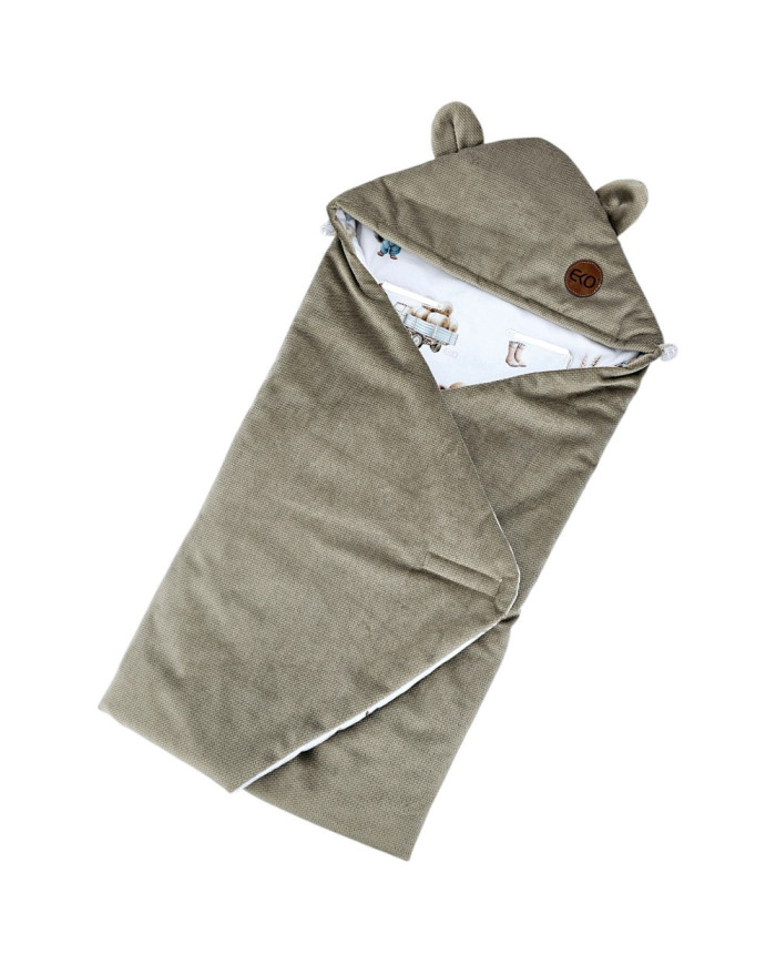 Schlafsack für den Kindersitz VELVET 3- und 5-Punkt-Gurte FARMER