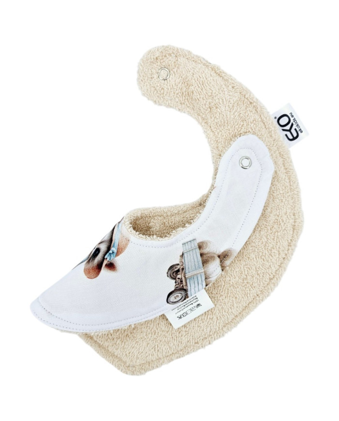 Pull-up bib Cotton FARMER/SAND