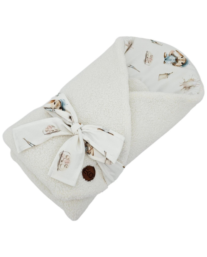 Bamboo baby wrap + boucle PAINTER