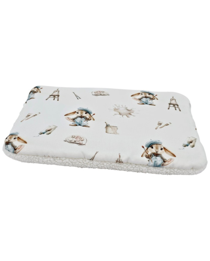 Lapos párna 30x40 cm - Bambusz + Bouclé PAINTER