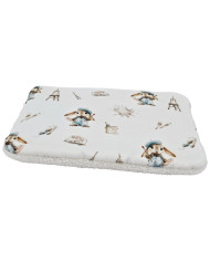 Plochý vankúš 30x40 cm - Bambus + Bouclé PAINTER