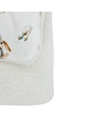 Lapos párna 30x40 cm - Bambusz + Bouclé PAINTER