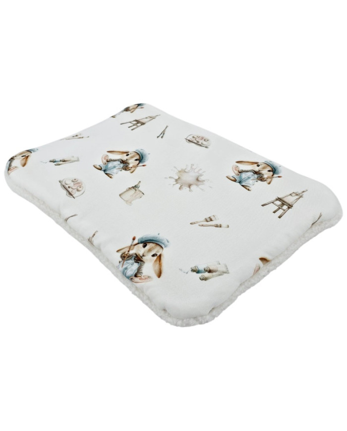 Lapos párna 30x40 cm - Bambusz + Bouclé PAINTER