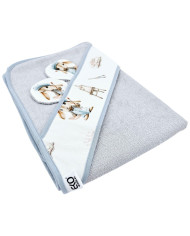 Bambusa vannas dvielis PAINTER/GREY