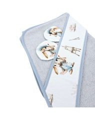 Bamboo bath cover PAINTER/GREY