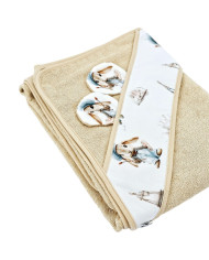Serviette de bain en bambou PAINTER/HONEY