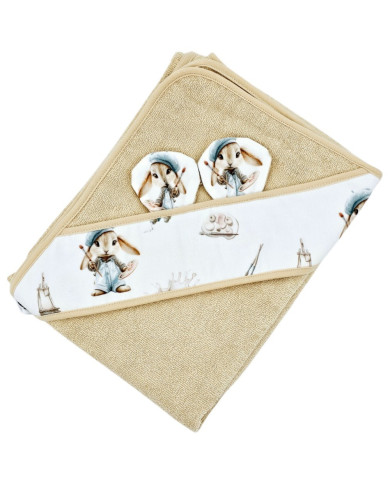 Serviette de bain en bambou PAINTER/HONEY