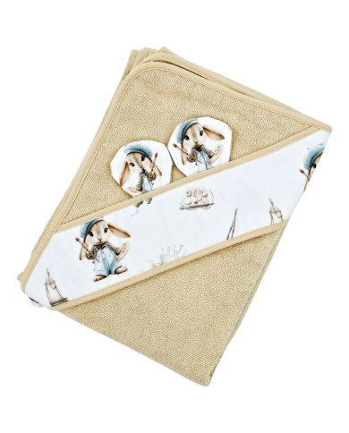 Serviette de bain en bambou PAINTER/HONEY