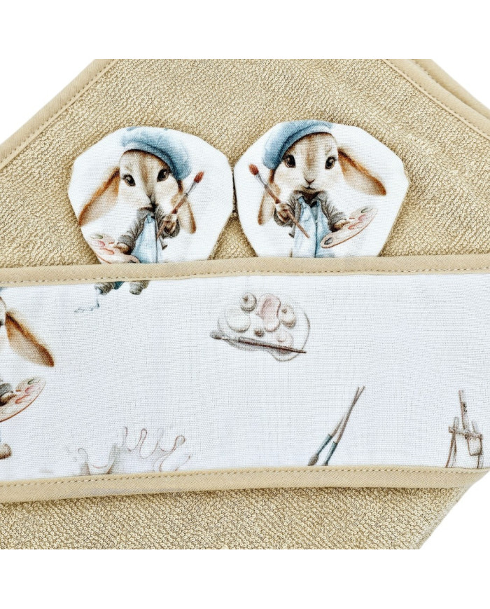 Serviette de bain en bambou PAINTER/HONEY