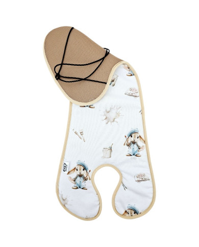 Priedušná vložka do autosedačky 0-9 kg – Antipotová štruktúra včelieho plástu PAINTER