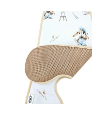 PD-13 Prodyšná vložka do autosedačky  9-18 kg – Antipotová struktura včelí plástve PAINTER