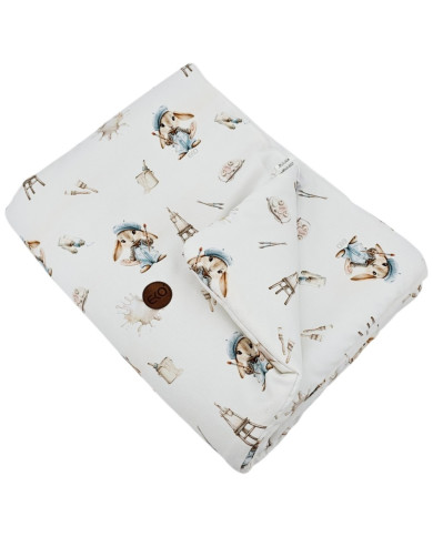 Bamboo Blanket 75x100 cm with Filling – Soft & Breathable for Stroller and Crib PAINTER