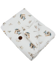 Bamboo Blanket 75x100 cm with Filling – Soft & Breathable for Stroller and Crib PAINTER