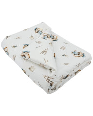 Bamboo Blanket 75x100 cm with Filling – Soft & Breathable for Stroller and Crib PAINTER