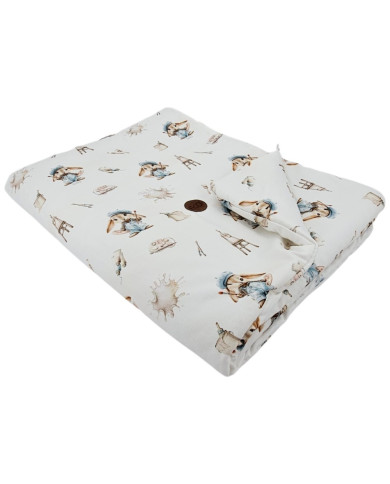 Bamboo Blanket 90x120 cm with Filling – Breathable & Soft Baby Crib Quilt PAINTER