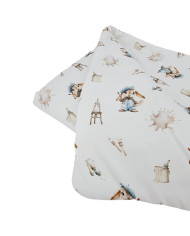 Bambusa sega 90x120 cm ar pildījumu – Elpojoša un Mīksta Bērnu Gultiņai PAINTER